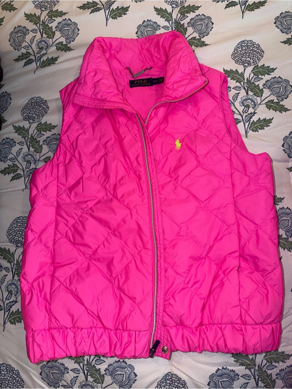 Polo by Ralph Lauren Hot Pink Quilted Puffer Vest